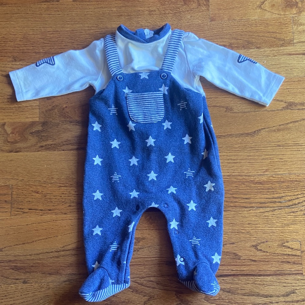 Mayoral newborn Blue Star Patterned Kids One Piece